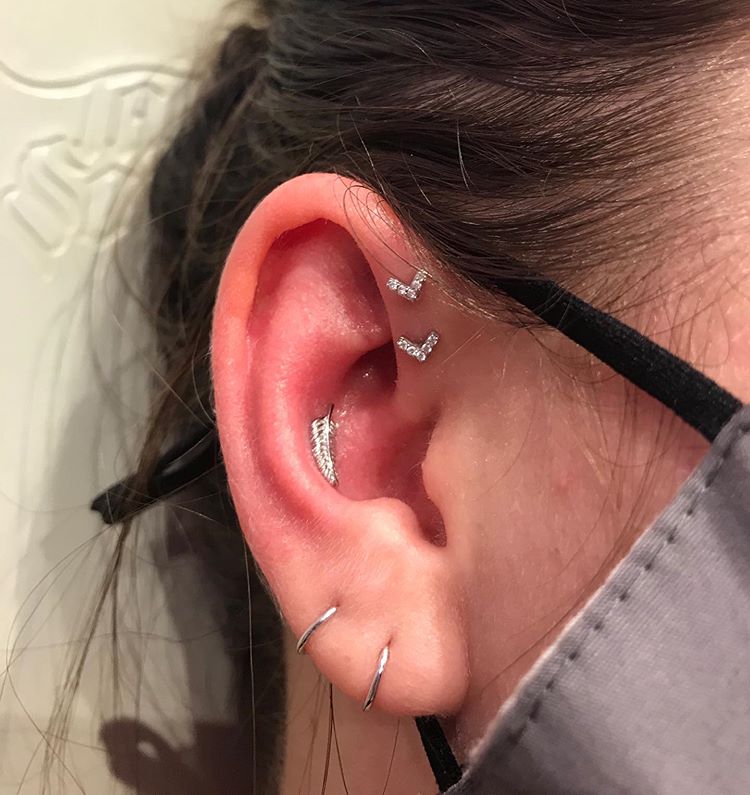 2 Forward Helix Piercings 14y+ in Mississauga + Excluding Jewelry