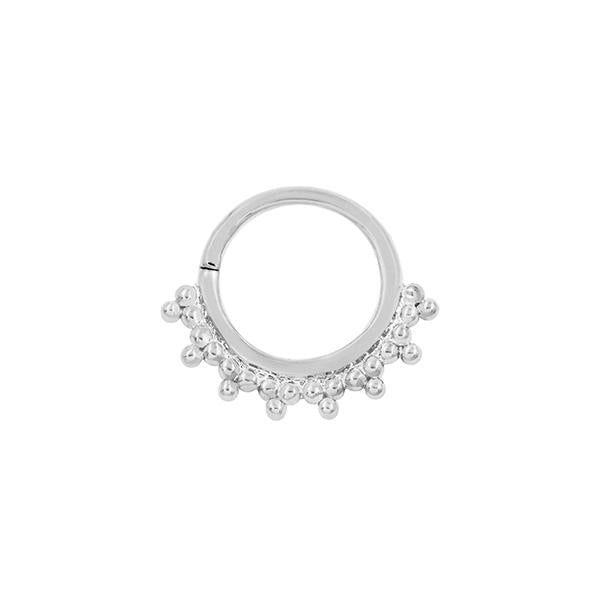 Tri-Bead Seam Ring in 14k Gold by Junipurr