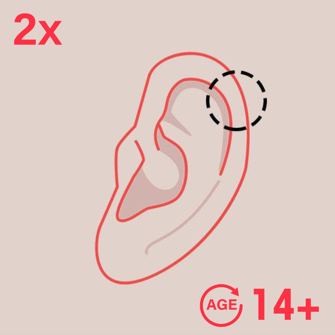 2 Helix Piercings 14y+ in Mississauga + Excluding Jewelry