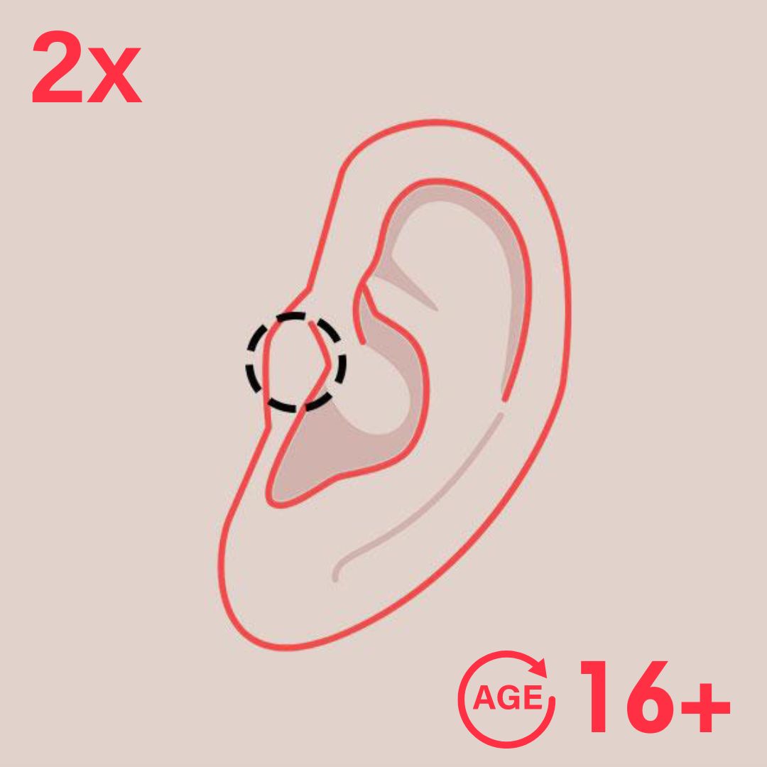 2 Tragus Piercings 16y+ in Mississauga + Excluding Jewelry