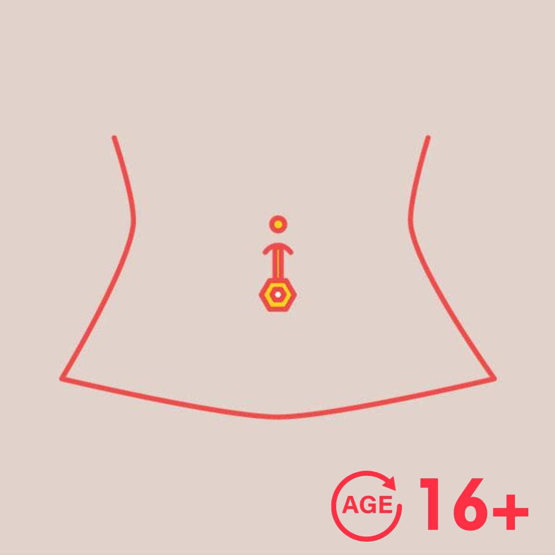 Belly Button Piercing (Navel) 16y+ in Mississauga + Excluding Jewelry