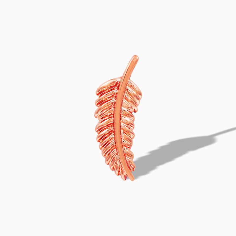 Feather Quill in 14k Gold by Junipurr