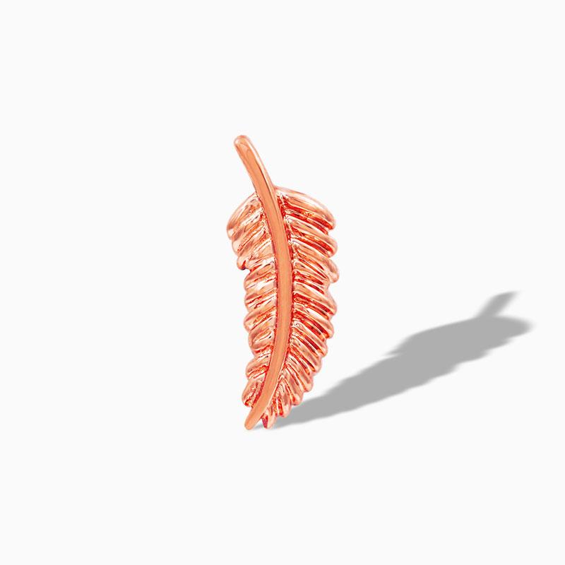 Feather Quill in 14k Gold by Junipurr