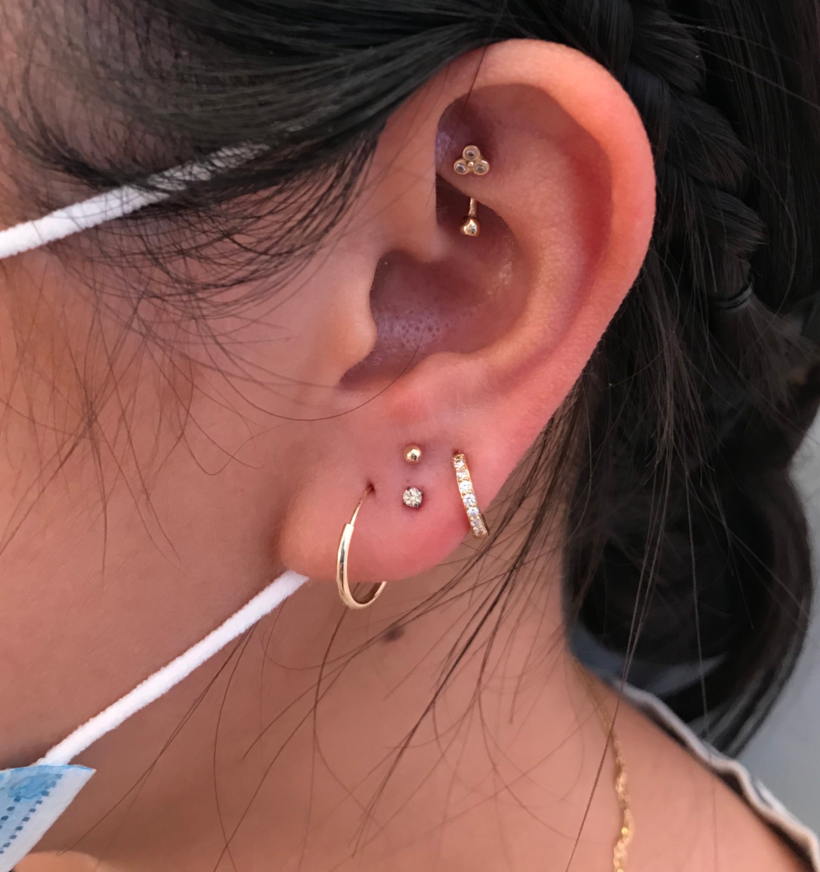 1 Pair Children's Ear Lobe Piercings (5-13yr) in Mississauga + Excluding Jewelry
