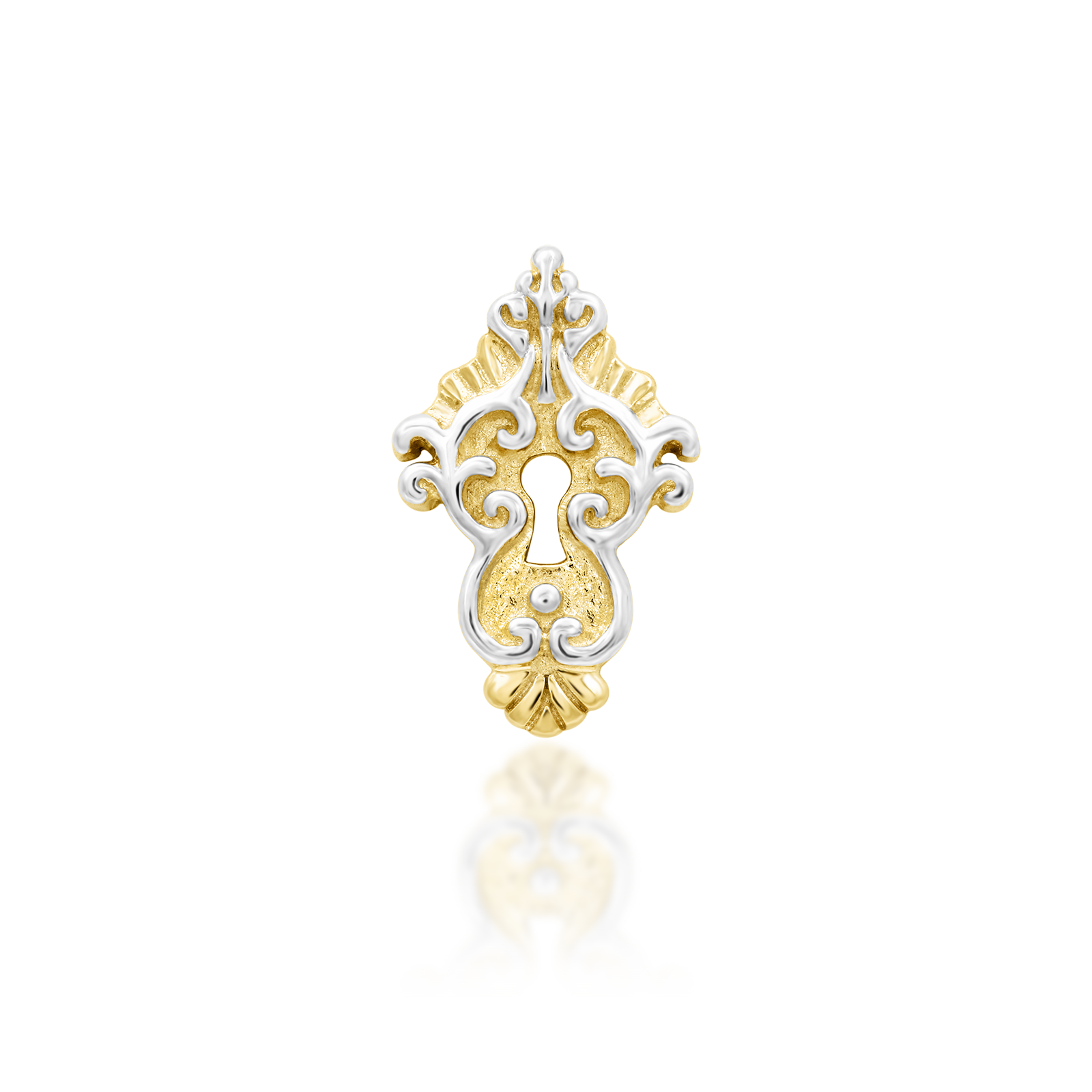 Keyhole in 14k gold by Junipurr