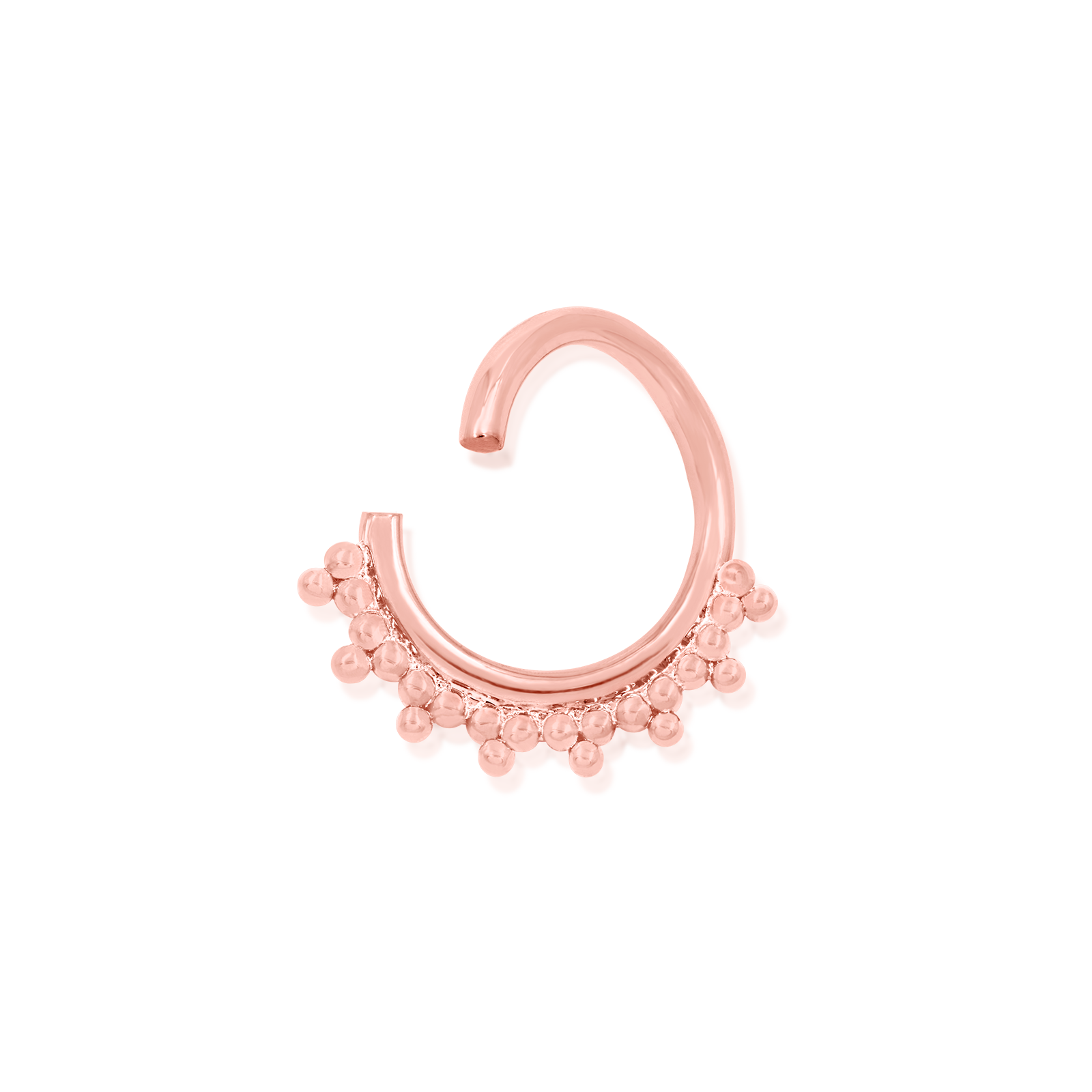 Tri-Bead Seam Ring in 14k Gold by Junipurr