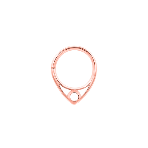 Winifred Seam Ring in Solid 14k Rose Gold by Junipurr