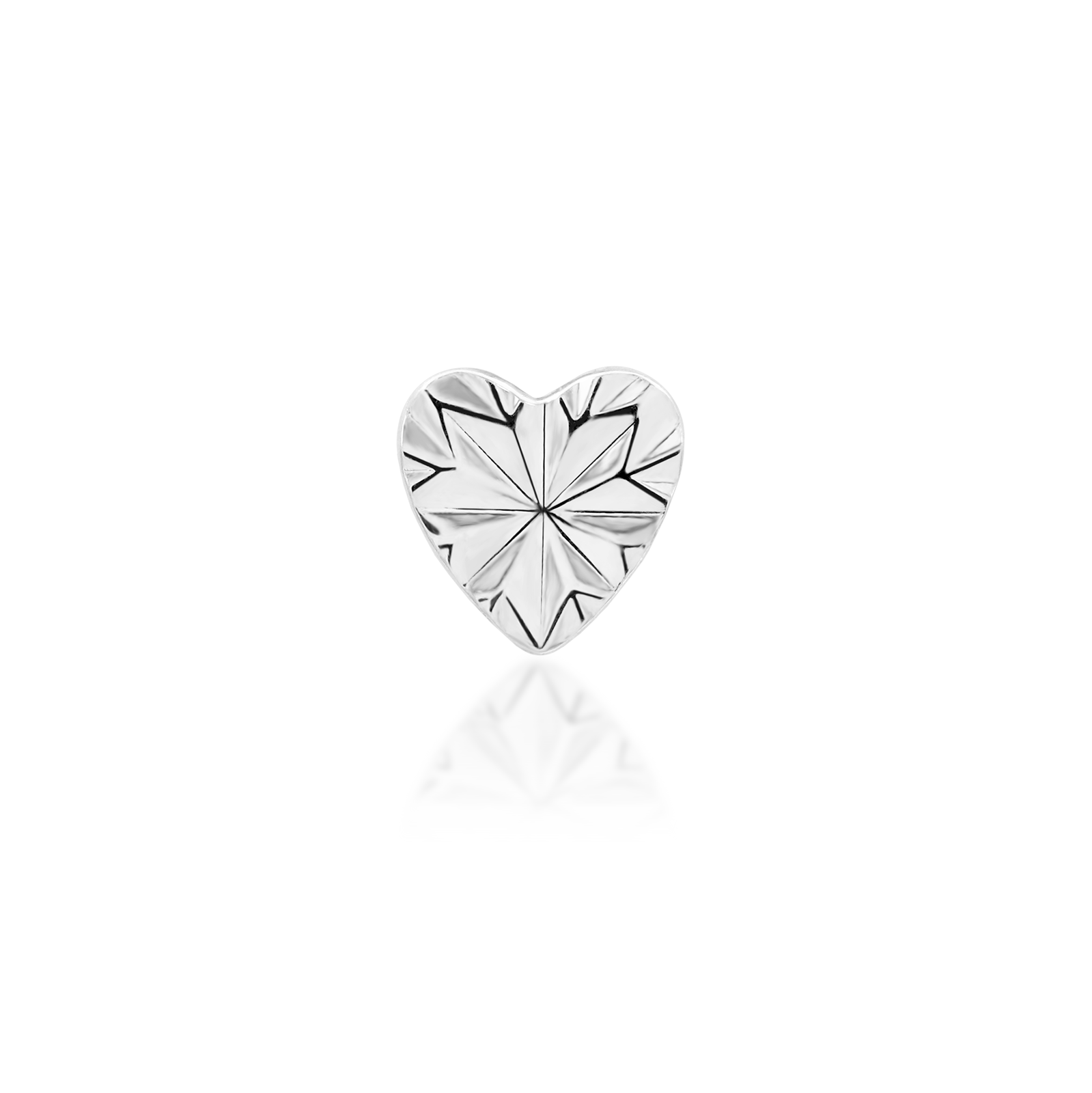 Laser Heart in 14k gold by Junipurr