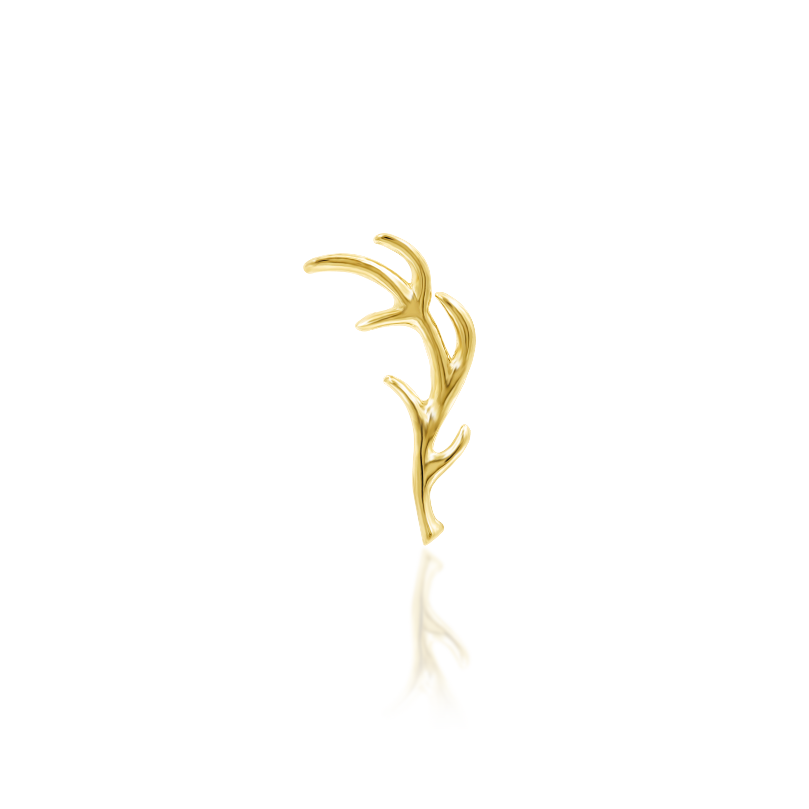 Antler in 14k Gold by Junipurr