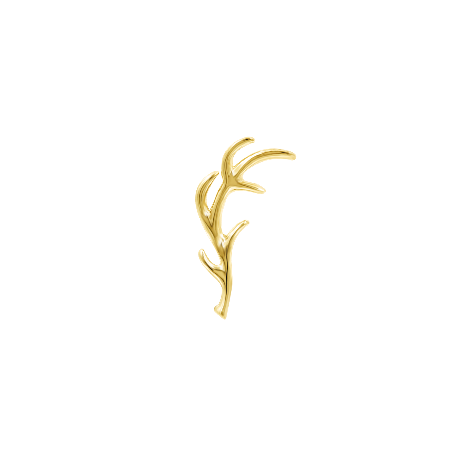 Antler in 14k Gold by Junipurr