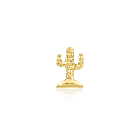 Cactus in 14k Gold by Junipurr