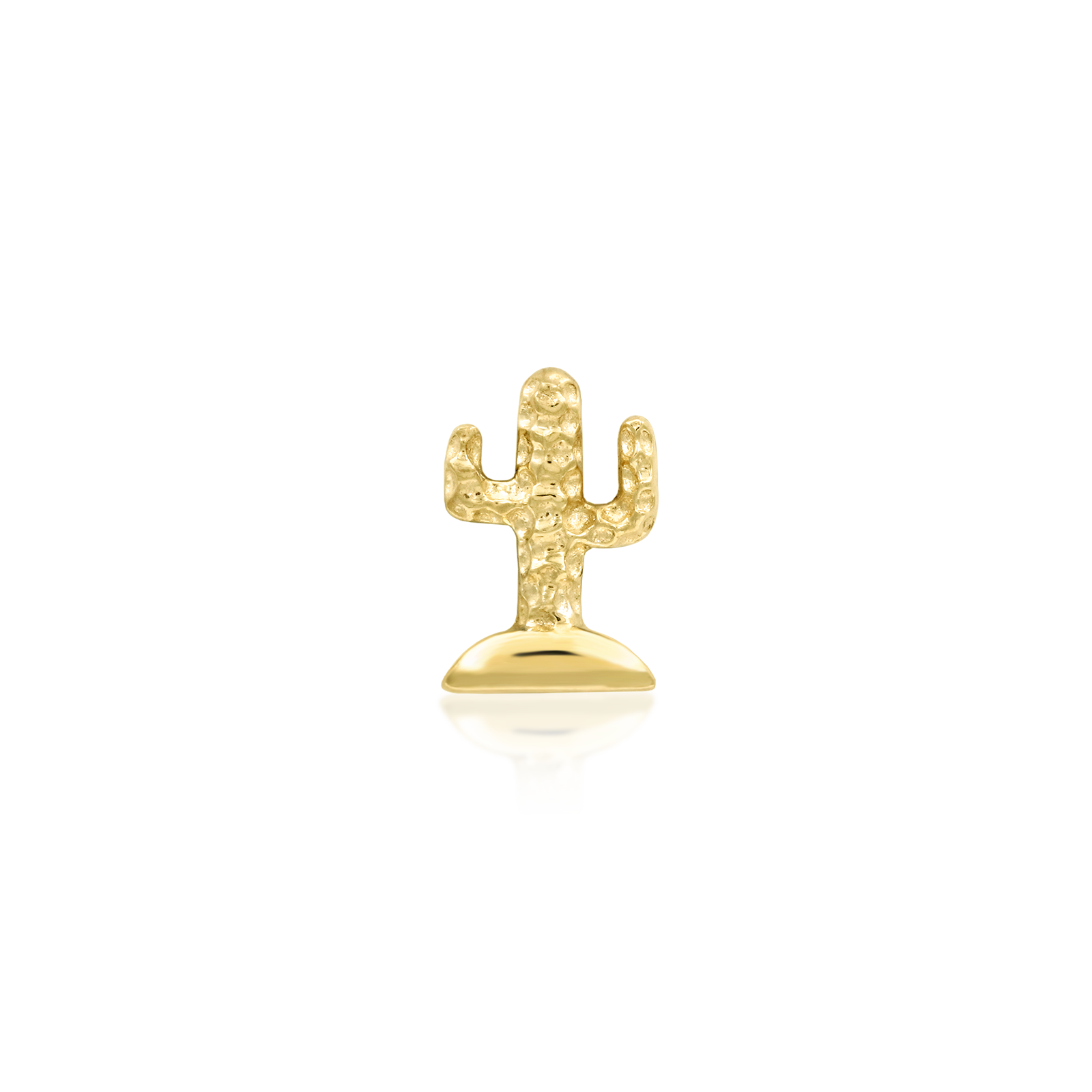 Cactus in 14k Gold by Junipurr