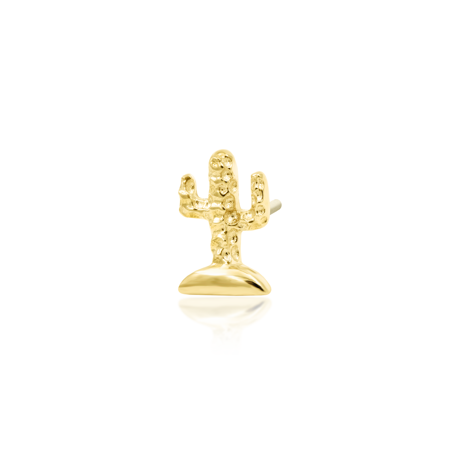 Cactus in 14k Gold by Junipurr