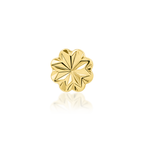 Laser Blossom in 14k gold by Junipurr