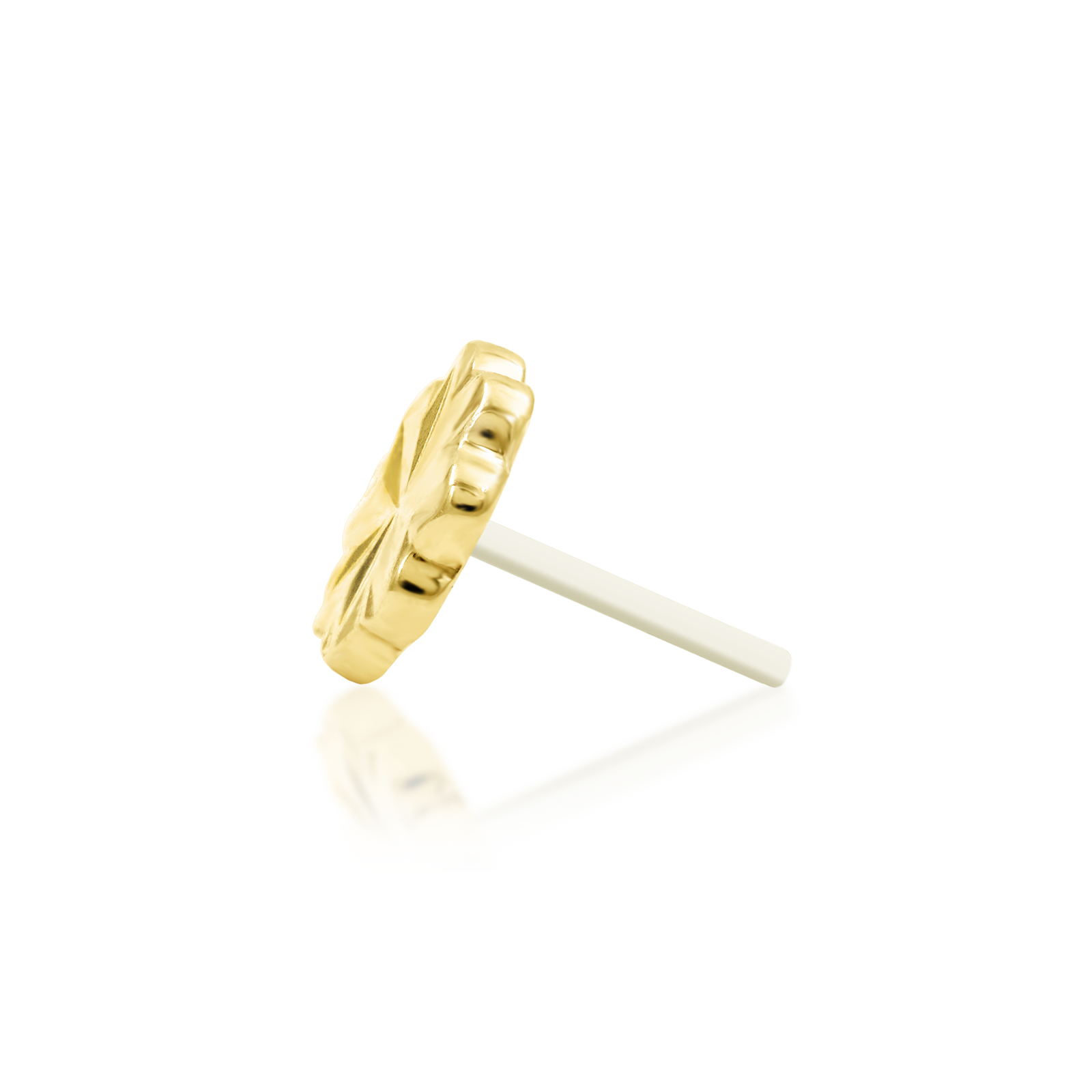 Laser Blossom in 14k gold by Junipurr