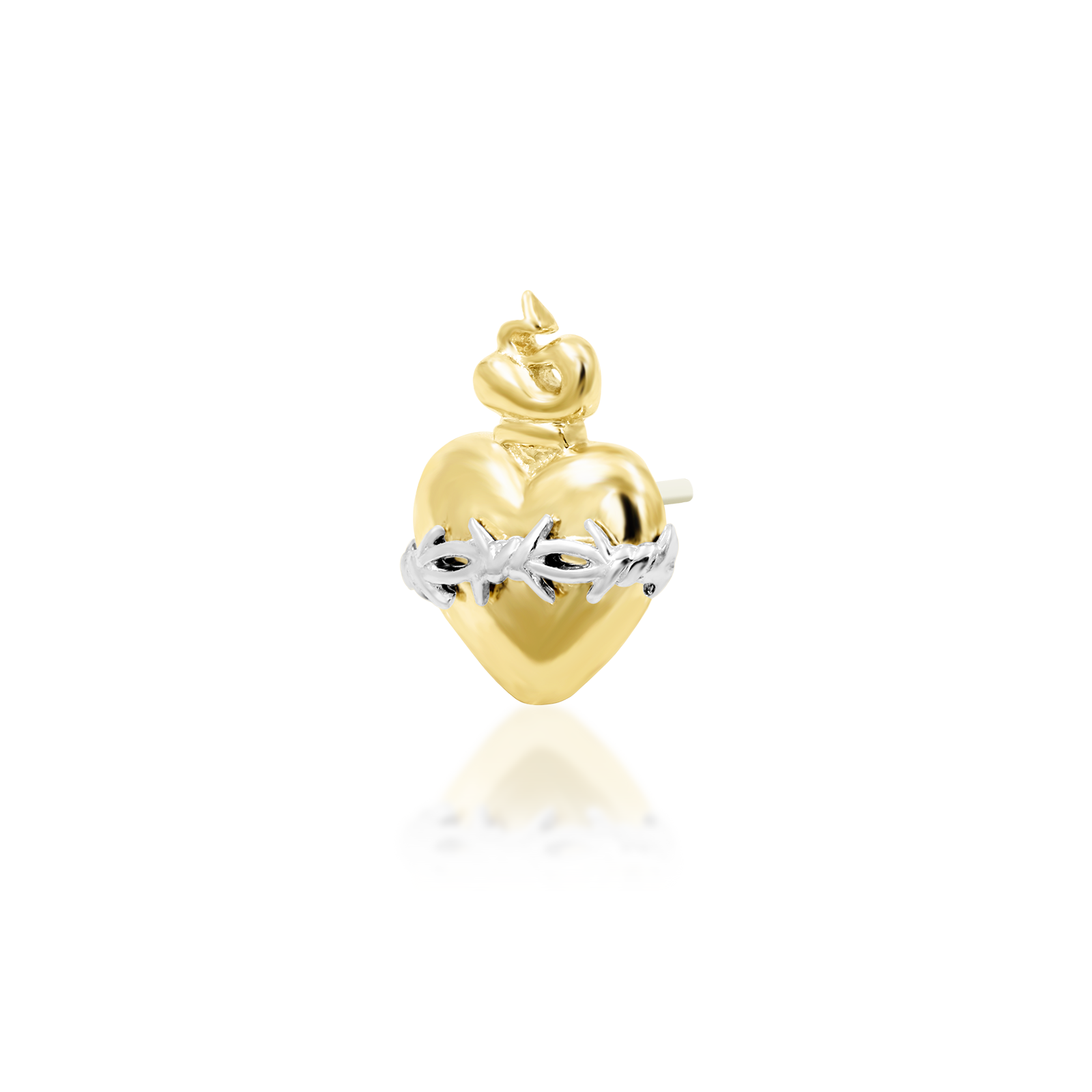 Sacred Heart in 14k gold by Junipurr