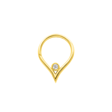 Susie Seam Ring in Solid 14k Gold by Junipurr